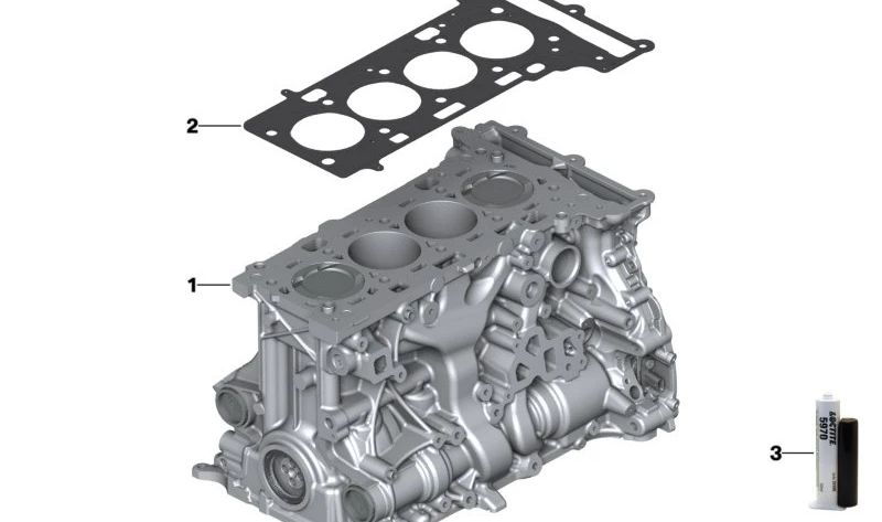 Board without asbestos Oem 11128627107 for BMW F45, F46, F48 and Mini F54, F55, F56. Original BMW and Mini.