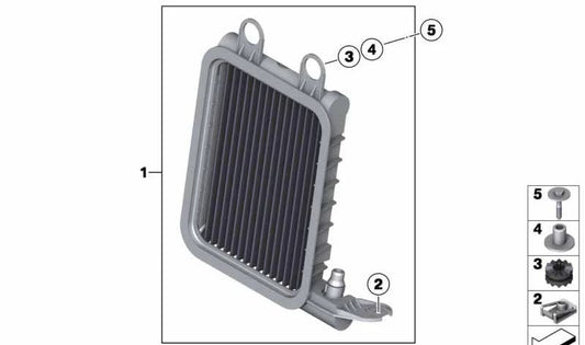 Casquillo OEM 17217587632 para BMW F25, F26, E89 (X3 xDrive30d/35d/35i, X4 xDrive30d/35d/M40i, Z4 sDrive). Pieza original BMW.