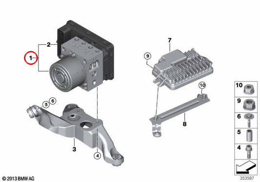DSC-Hydraulikgruppe OEM 34505A374A3 für MINI F55, F56, F57, F55 LCI, F56 LCI, F57 LCI. Originaler MINI.