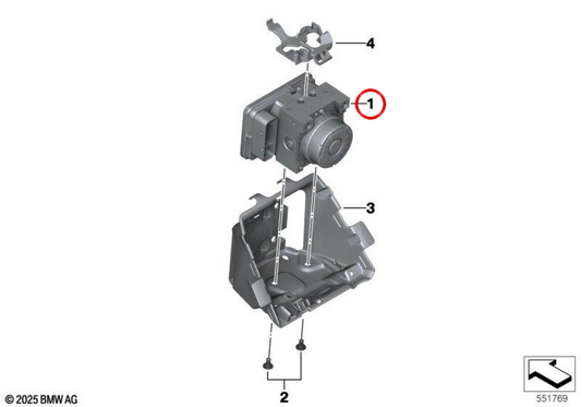 ABS-Druckmodulator OEM 34519444398 für BMW Motorrad R 1200 GS, R 1250 GS, R 1200 RT, R 1250 RT, S 1000 RR, S 1000 XR, K 1600 GT, K 1600 GTL, K 1600 Bagger... Original BMW Motorrad