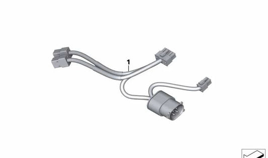 Mazo de cables LED luz de destellos OEM 61128544606 para BMW Motorrad F750GS, F850GS. Original BMW Motorrad.