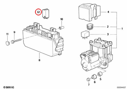 ABS -Relais 34521179131 für BMW E34, E32, E31. Original BMW.