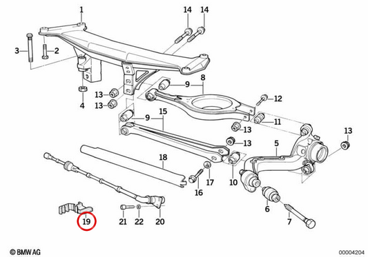 Morsetto della linea del freno OEM 34521181199 per BMW Z1. BMW originale.