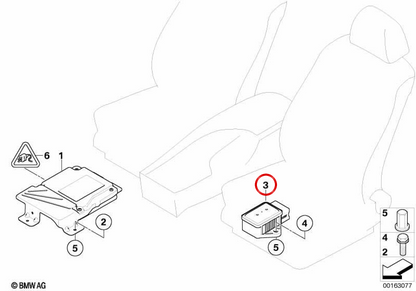 OEM 34526777435 Rotationssensor für BMW E60, E61, E63, E64, E65, E66, E83, E53. Original BMW. Ein geeignetes für aktive Managementsysteme und Dynamic Stability Control (DSC).