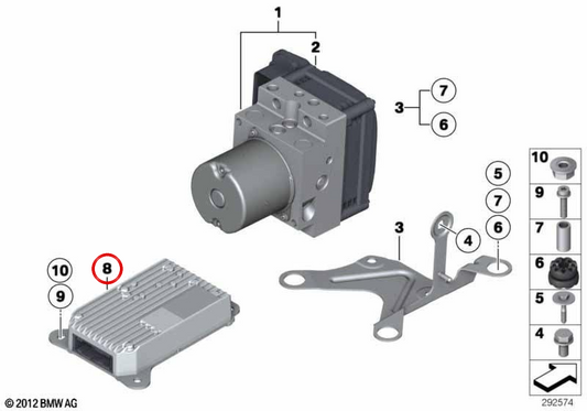 Module de commande ICM-QL OEM 34526857314 pour BMW F07, F10, F11, F18, F06, F12, F13, F01, F02. BMW d'origine.