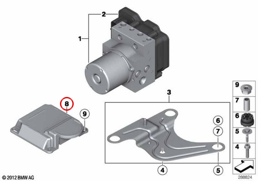 Modulo di controllo OEM ICM 34526886189 per BMW F07, F10, F11, F06, F12, F13, F01, F02. BMW originale.