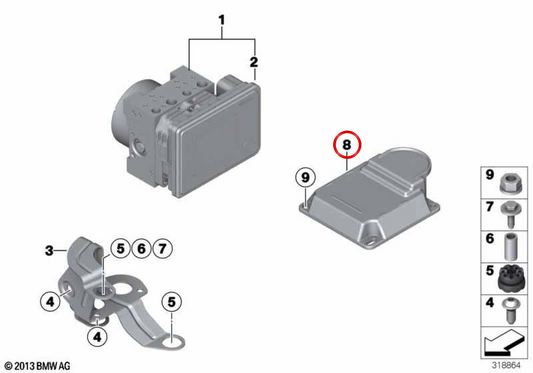 Centralina ICM OEM 34526887752 per BMW F20, F21, F22, F30, F31, F32, F34, F36, X3 F25, X4 F26... e altro ancora. BMW originale.