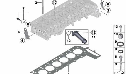 Junta de cabeçote sem amianto OEM 11128509152 para BMW F30, F31, F34, F32, F33, F36, F07, F10, F11, F06, F12, F13, F01, F02, F25, F26, F15, F16. BMW original