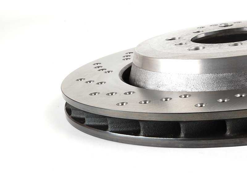 Disque de frein ventilé gauche OEM 34112282445 pour BMW E46, E85 et E86. BMW d'origine.