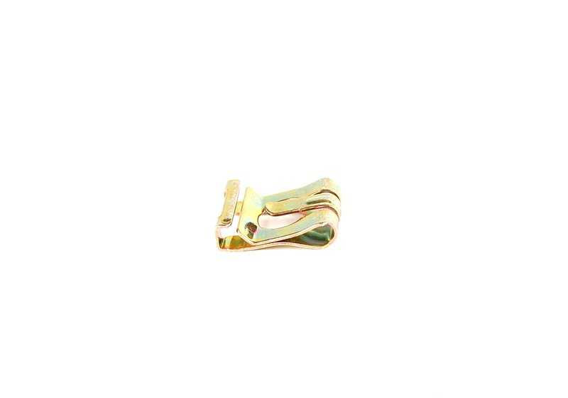 Clip de sujeción OEM 07129934911 para BMW E36, E34, E24, E32, Z3. Pieza original BMW. Ideal para fijaciones en componentes como el caudalímetro o cerraduras de puerta.