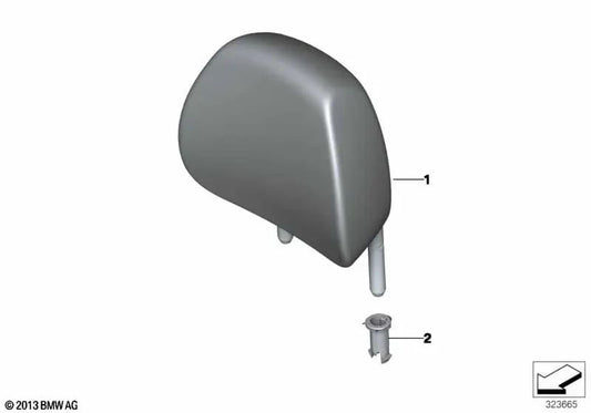 Apoio de cabeça de couro para BMW F33, F33N (OEM 52207331391). BMW original