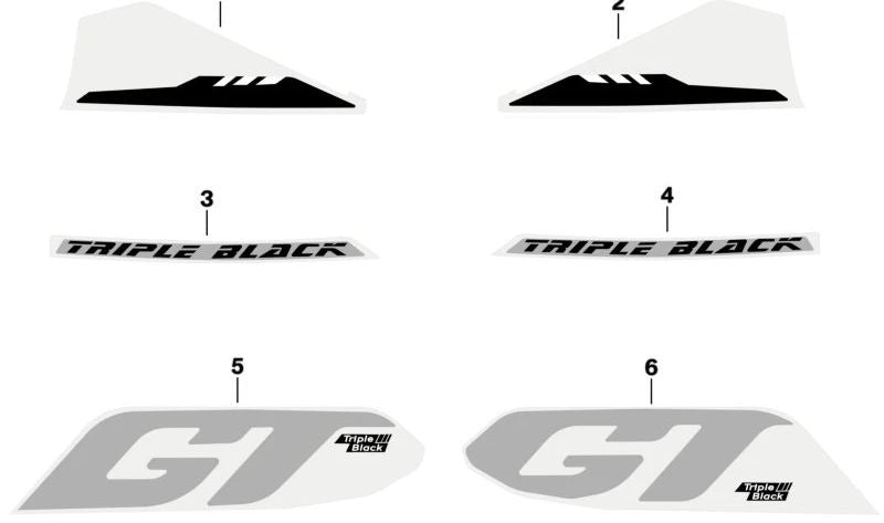 Panel lateral decorativo inferior derecho OEM 51147108316 para BMW Motorrad R1200GS (K25), R1200GS Adventure (K25), HP2 Enduro. Original BMW Motorrad.