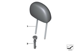 Guía de apoyacabeza OEM 52109801330 para MINI Countryman R60 (2010-2016). Original MINI.