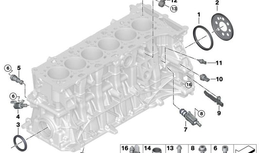 Tornillo de cabeza hexalobular OEM 13629907870 para BMW F20, F21, F40, F52, F70, F22, F23, F44, F45, F46, G42, U06, G87, F30, F31, F34, F35, G20, G21, G28, G80, G81, F32, F33, F36, G22, G23, G26, G82, G83, G30, G31, G38, G60, G61, G68, G32, G11, G12,
