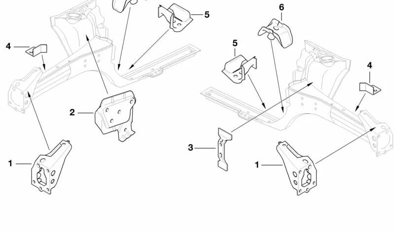 Pieza de unión para pasarruedas/entrada izquierda OEM 41137035317 para MINI R50, R53, Cabrio R52. Original MINI.