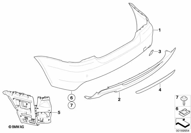 Linke Anleitung für BMW E82, E88 (OEM 51128045507). Original BMW