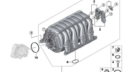 Junta de perfil OEM 11617537999 para BMW E60, E61, E63, E64, E65, E66, E70. Original BMW.