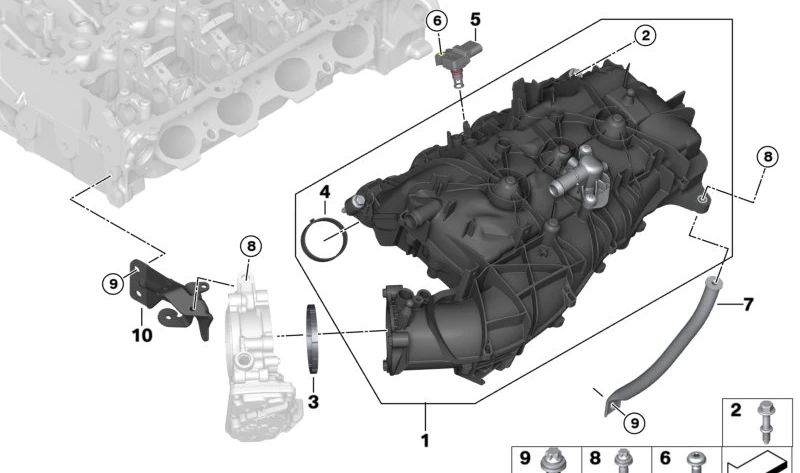 Junta selladora OEM 11619486362 para BMW G42, G20, G21, G28, G22, G23, G26, G30, G31, G38, G32, G11, G12, G14, G15, G16, G01, G08, G02, G05, G18, G06, G07, G29. Original BMW.