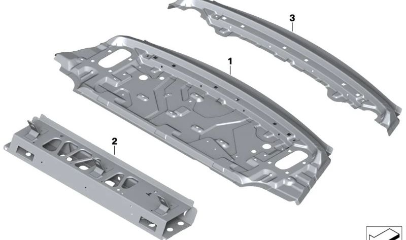 Marco inferior ventanilla trasera OEM 41007480904 para BMW F93 M8 Competition y G16 840d/840i xDrive. Original BMW.