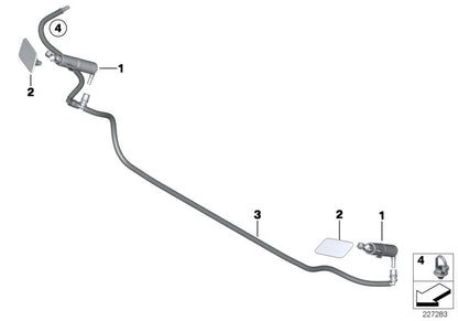 Juego de tapas imprimadas OEM 51117338567 para BMW X4 F26 (todos los modelos: xDrive20d, xDrive20i, M40i). Accesorio original BMW.