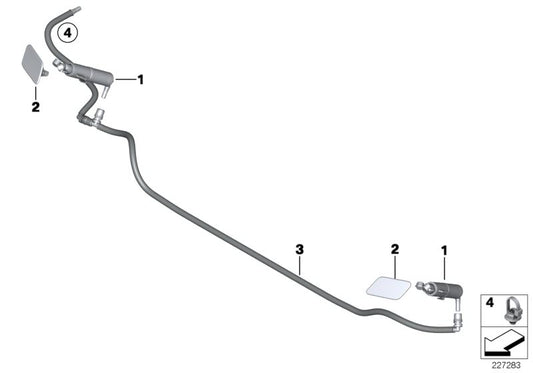 Juego de tapas imprimadas OEM 51117338567 para BMW X4 F26 (todos los modelos: xDrive20d, xDrive20i, M40i). Accesorio original BMW.