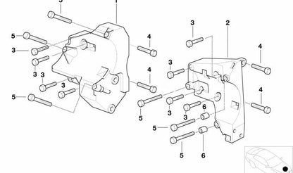 Tornillo hexagonal para BMW E21, E30, E12, E28, E34, E39, E24, E23, E32, E38, E31 (OEM 07119912471). Original BMW.