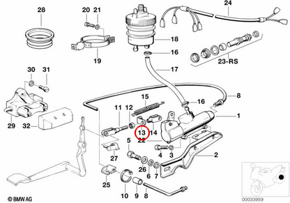 Plaque de fixation OEM 35211238039 pour BMW E32, E34, E38. BMW d'origine.