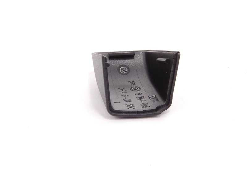 Caperuza derecha OEM 51162699098 para BMW Serie 3 E46 (1998-2004) en color negro. Original BMW.