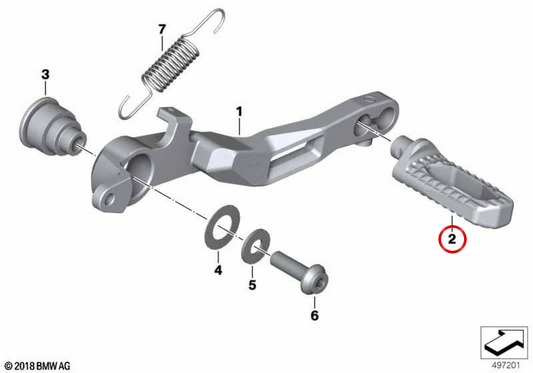 OEM Zwischenstück 35218405788 für BMW Motorrad R1200GS, R1250GS, R1200GS Adv., R1250GS Adv. Original BMW Motorrad.