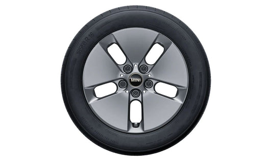 Llanta de aleación 5,5Jx16 ET34 Pin Spoke 961 lightning grey OEM 36115A3E642 para MINI F65 Cooper C, F66 Cooper C, Cooper S, F67 Cooper C... y más. Original MINI
