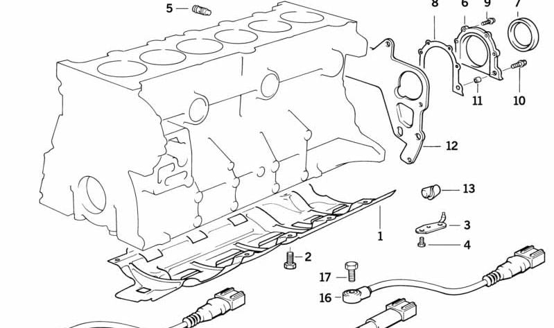 Pieza de control de nivel de aceite OEM 11131317971 para BMW E36 M3 {BF91, BF92, BF99, BJ91, BJ92, CB91, CB92}. Original BMW.