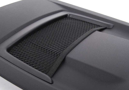 Sitzunterstützung mit OEM Storage Network 52109166908 für BMW E81, E82, E87, E88, E90, E91, E92, E84. Original BMW.