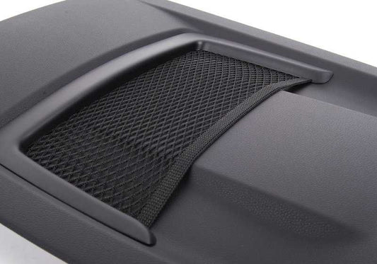 Sitzunterstützung mit OEM Storage Network 52109166908 für BMW E81, E82, E87, E88, E90, E91, E92, E84. Original BMW.
