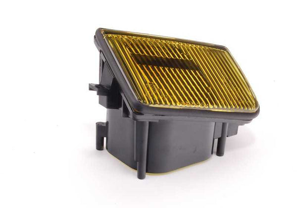 Lente difusora izquierda Amarilla para BMW Serie 5 E34 (OEM 63171384785). Original BMW