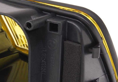 Lente difusora izquierda Amarilla para BMW Serie 5 E34 (OEM 63171384785). Original BMW
