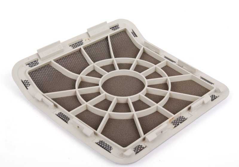 Rejilla altavoz derecha OEM 51468174980 para BMW E36 {316i, 318i} Berlina, Coupé y Cabrio. Color gris. Original BMW.