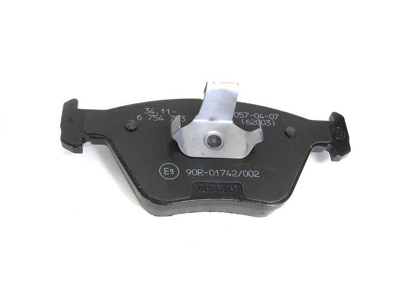 Juego de pastillas de freno sin asbesto OEM 34116779652 para BMW E46, E85, E86. Original BMW.