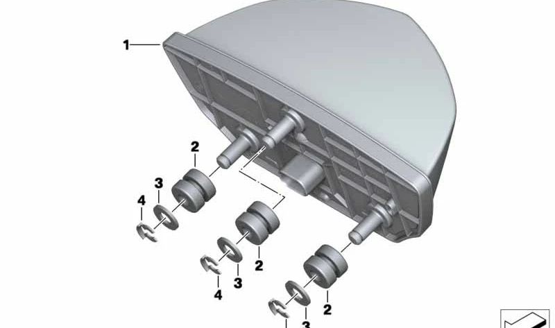 Luz trasera LED OEM 63218525603 para motos BMW F750GS, F850GS, F850GS Adventure... y más. Original BMW Motorrad.
