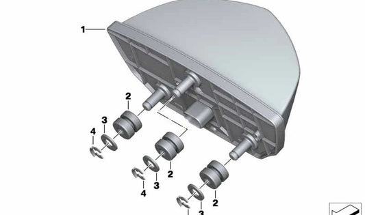 Luz trasera LED OEM 63218525603 para motos BMW F750GS, F850GS, F850GS Adventure... y más. Original BMW Motorrad.