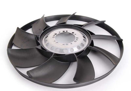 OEM radiator fan 17417504732 for BMW 7 E65 Series (735i, 745i, 760i) Models with N62/N73 motor. Compatible between 2001-2008. Original BMW.