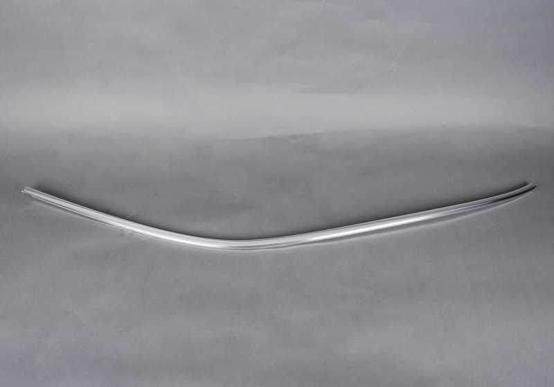 Upper Molding Chrome Window Left Front Door OEM 51337174387 For BMW X5 {E70, E70N}. Original BMW.