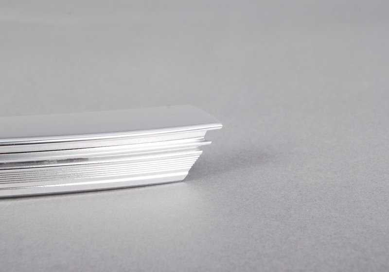 Upper Molding Chrome Window Left Front Door OEM 51337174387 For BMW X5 {E70, E70N}. Original BMW.