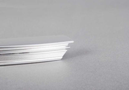 Upper Molding Chrome Window Left Front Door OEM 51337174387 For BMW X5 {E70, E70N}. Original BMW.