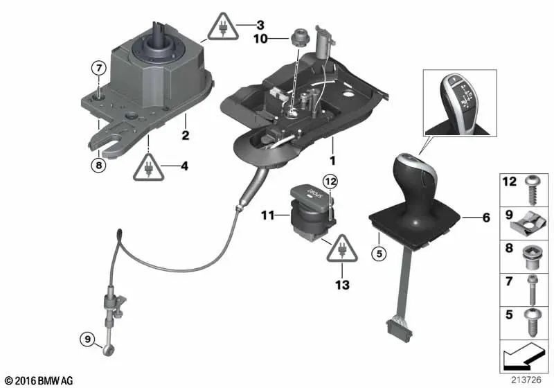 BMW Change Knife Series 3 E92, E92N, E93, E93N (OEM 61319133068). BMW d'origine