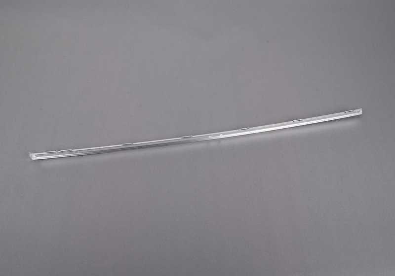 Embellecedor cromado marco superior ventana puerta trasera izquierda OEM 51357174389 para BMW E70, E70N. Original BMW.