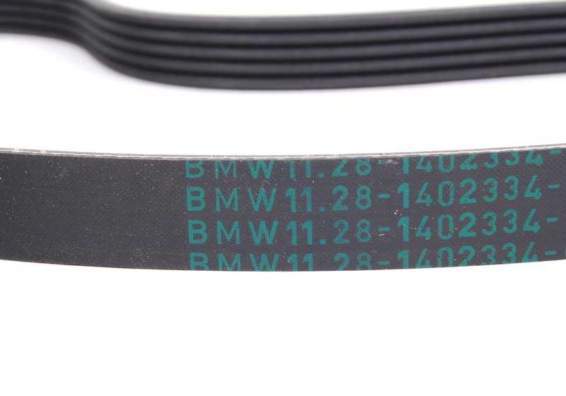 Correa Poli V OEM 11281402334 para BMW E36 M3 e Z3 M 3.2. Compatível com modelos: E36 M3 (BG91, BG92) e Z3 M (CM92). BMW original.