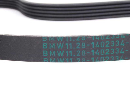 Correa Poli V OEM 11281402334 para BMW E36 M3 e Z3 M 3.2. Compatível com modelos: E36 M3 (BG91, BG92) e Z3 M (CM92). BMW original.