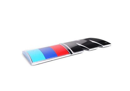 Emblem "M" adhesive OEM 51148041425 for BMW Z4 E85 and E86 m (models 3.2 BT91, BT92, BT93, DU91, DU92, DU93). Original BMW piece.
