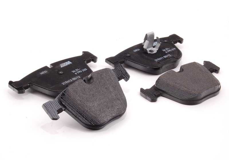 Juego de pastillas de freno OEM 34216794879 para BMW E70, E71, F15, F16, F85, F86. Original BMW.