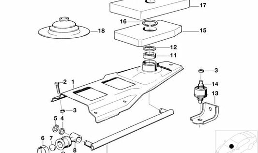 OEM change lever 25111220599 for BMW E23. Original BMW.